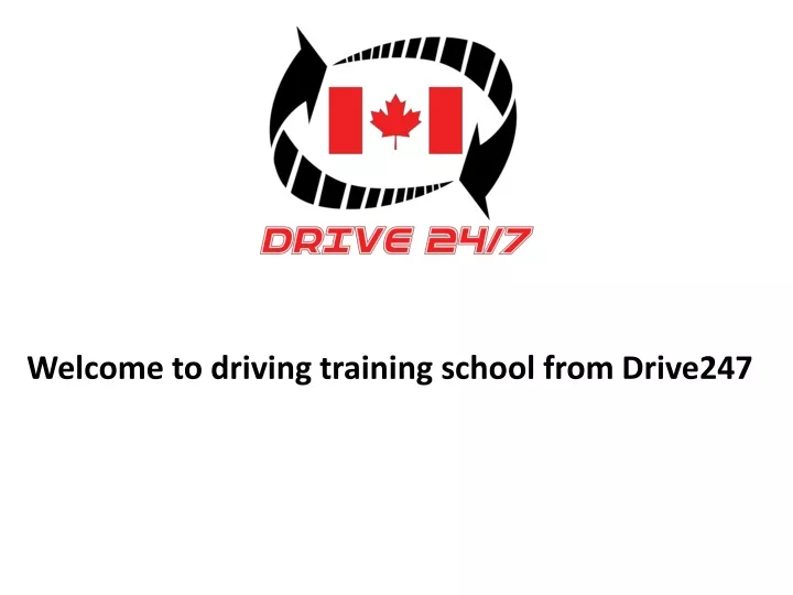 welcome to driving training school from drive247