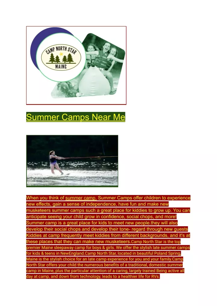 summer camps near me