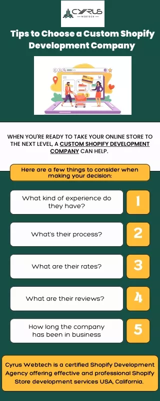 Tips to Choose a Custom Shopify Development Company