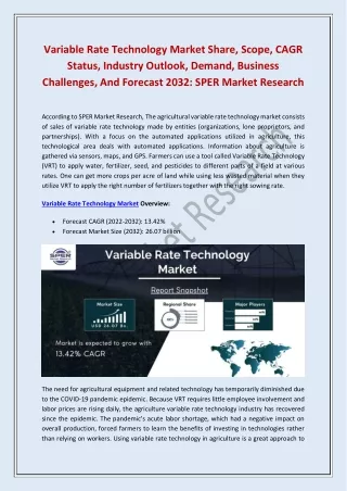 variable rate technology market share scope cagr