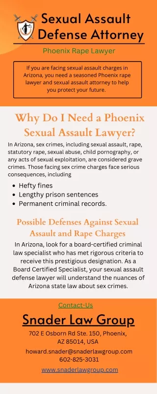 Sexual Assault Defense Attorney
