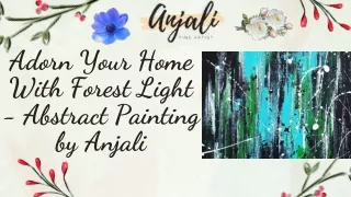 Fill the Empty Space of the Wall With Forest Light Abstract Painting