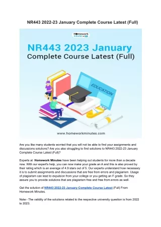 nr443 2022 23 january complete course latest full