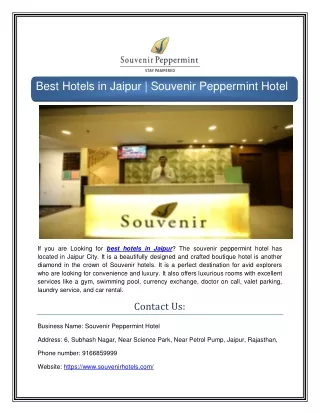 Best Hotels in Jaipur