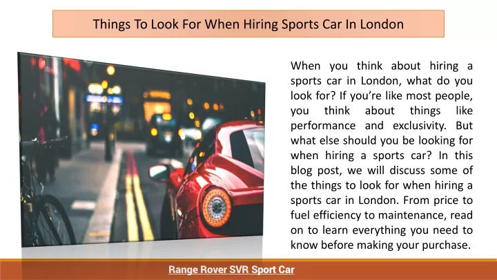 things to look for when hiring sports