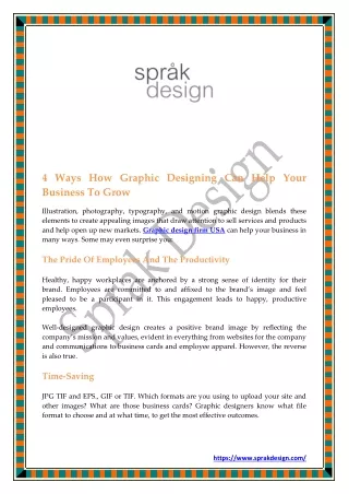 PPT - 4 Ways How Graphic Designing Can Help Your Business To Grow ...