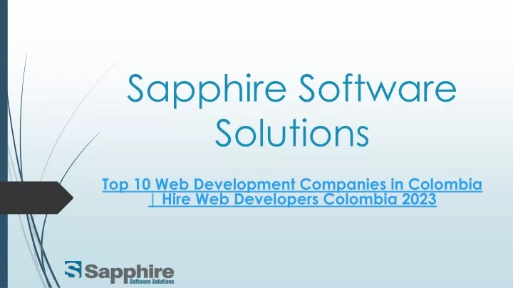 sapphire software solutions