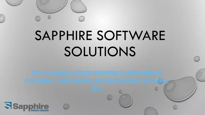 sapphire software solutions