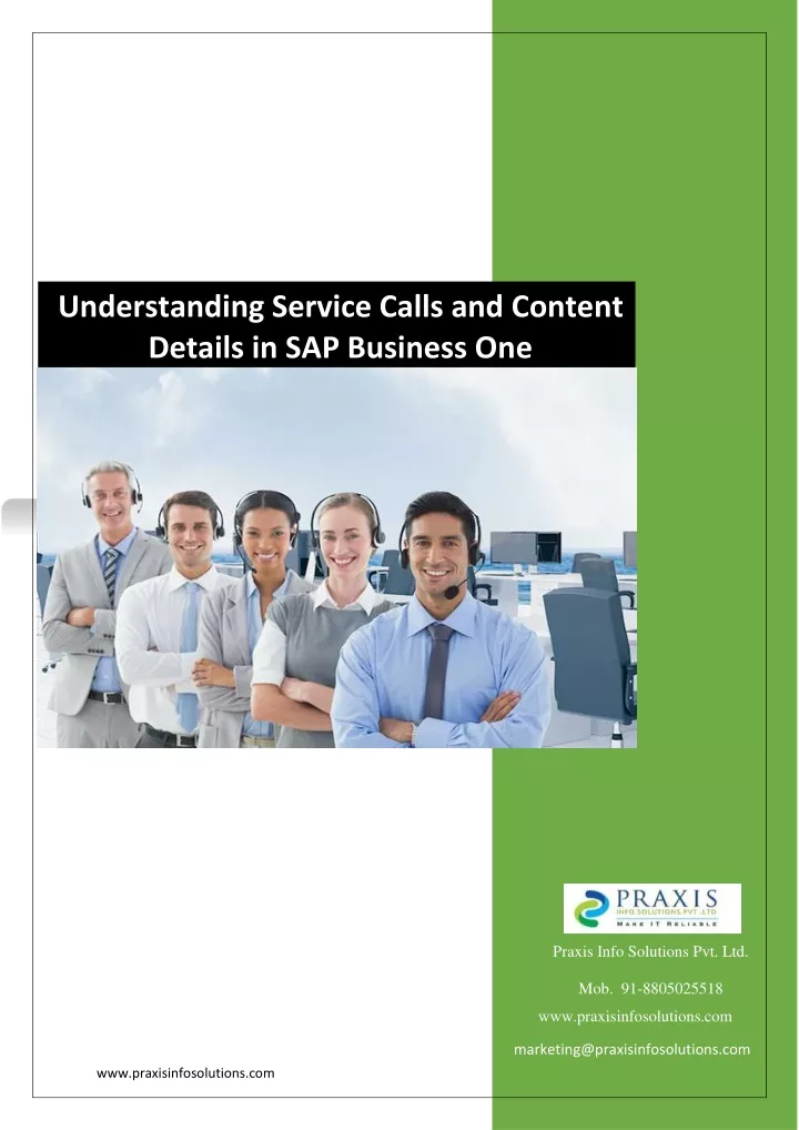 understanding service calls and content details