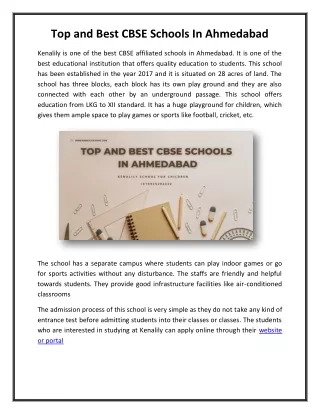 top and best cbse schools in ahmedabad
