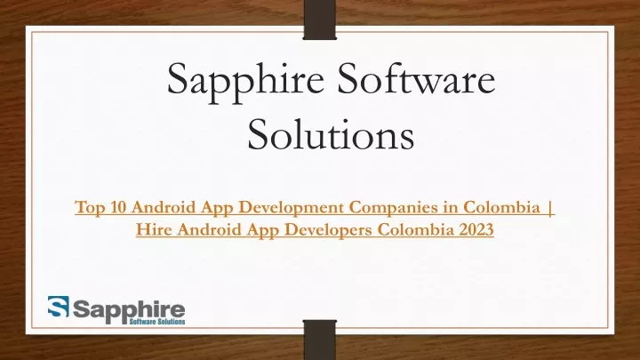 sapphire software solutions