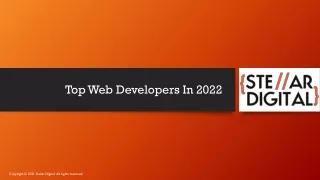top web developers in 2022