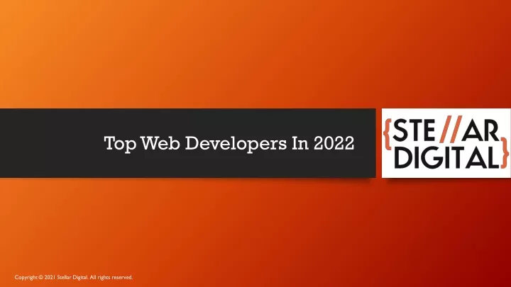 top web developers in 2022