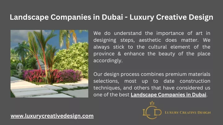 landscape companies in dubai luxury creative