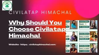 Why Should You Choose Civilatap Himachal