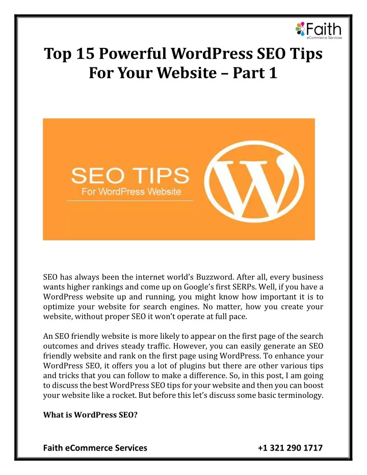 top 15 powerful wordpress seo tips for your