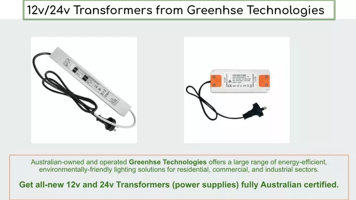 12v 24v transformers from greenhse technologies