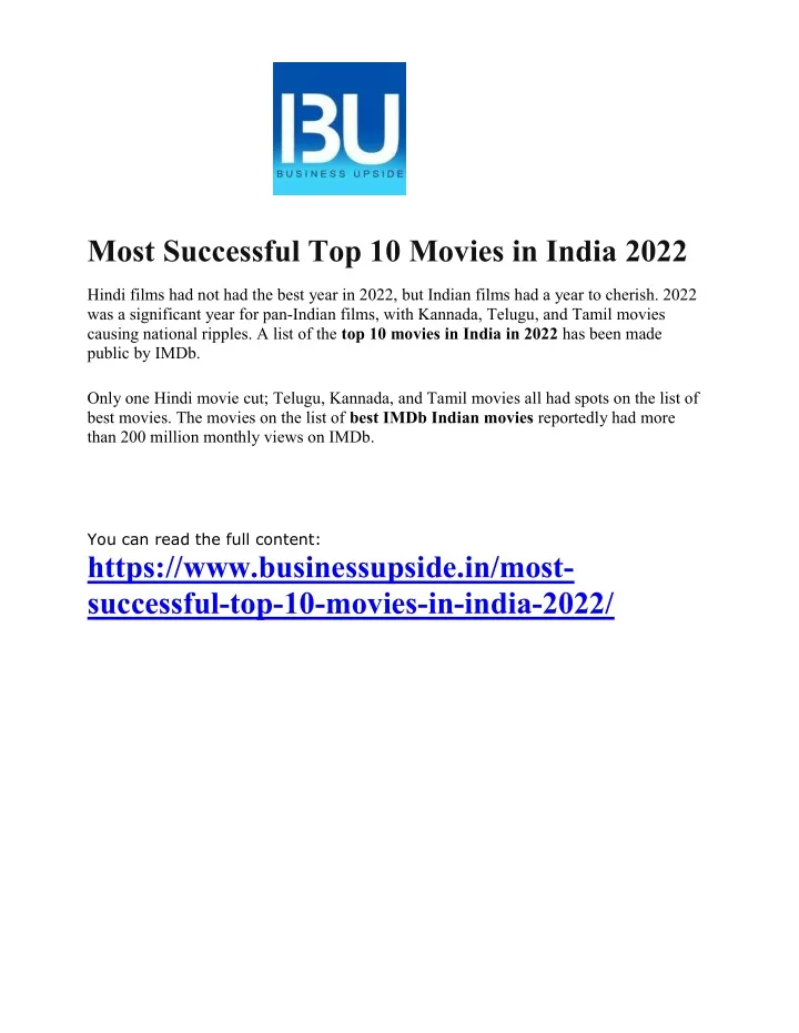 most successful top 10 movies in india 2022 hindi