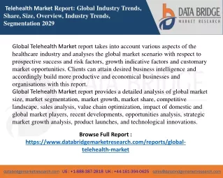 telehealth market report global industry trends