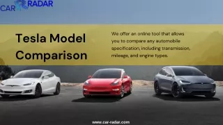 tesla model comparison