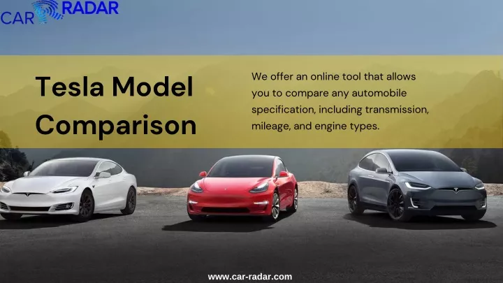 tesla model comparison