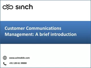 customer communications management a brief