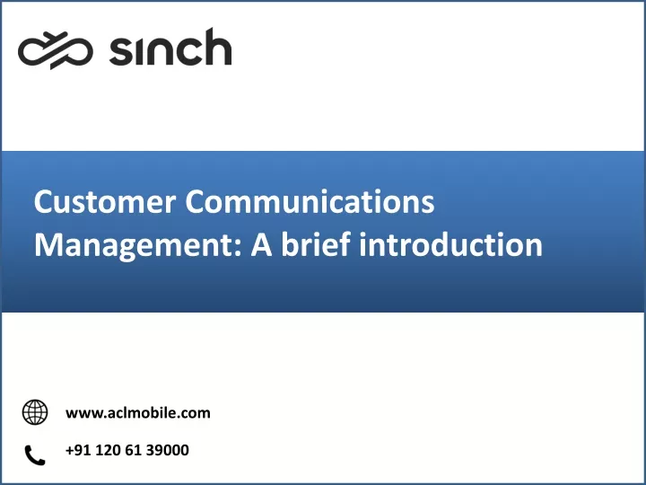 customer communications management a brief