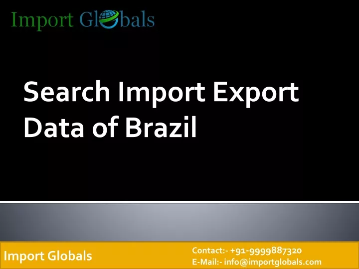 search import export data of brazil