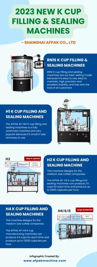 2023 New K cup filling and sealing machines - Shanghai AFPak Co., Ltd