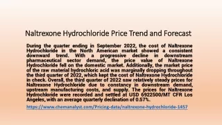 naltrexone hydrochloride price trend and forecast