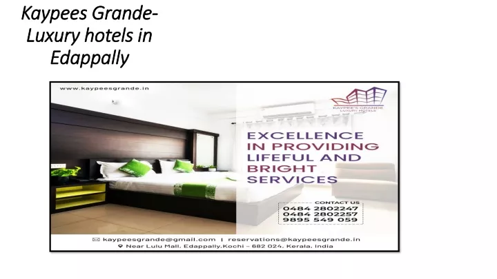 kaypees grande luxury hotels in edappally