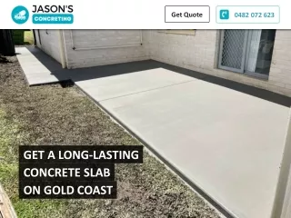 GET A LONG-LASTING CONCRETE SLAB ON GOLD COAST