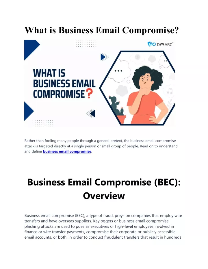 what is business email compromise