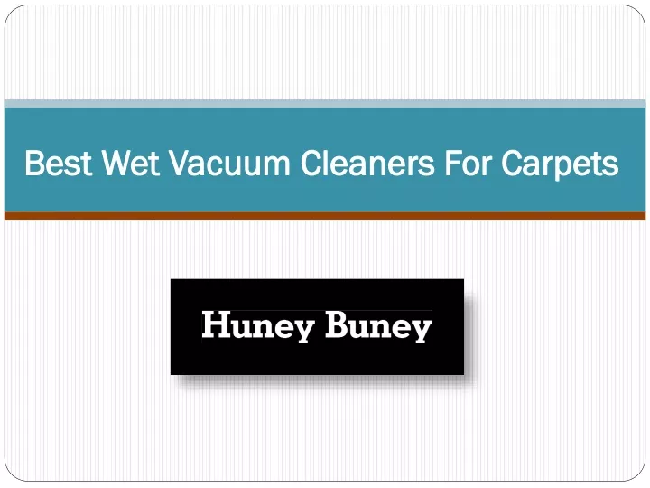 best wet vacuum cleaners for carpets