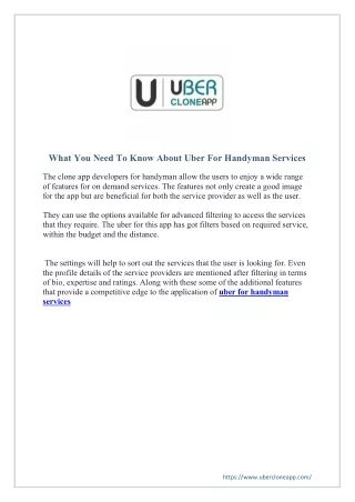 what you need to know about uber for handyman