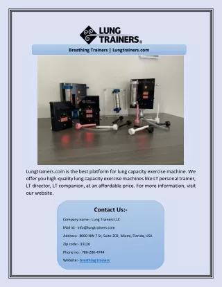 breathing trainers lungtrainers com