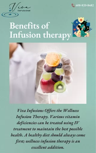 Viva Infusions Offers Wellness Infusion Therapy in Wisconsin