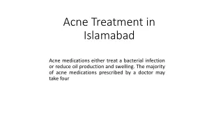 Acne Treatment in Islamabad