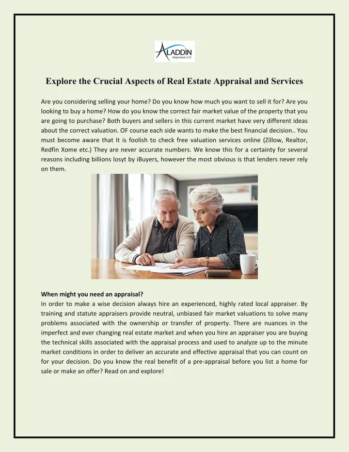 PPT - Explore The Crucial Aspects Of Real Estate Appraisal And Services ...