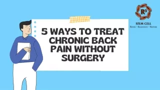 Dr David Greene Arizona Shares 5 Ways to Treat Chronic Back Pain Without Surgery