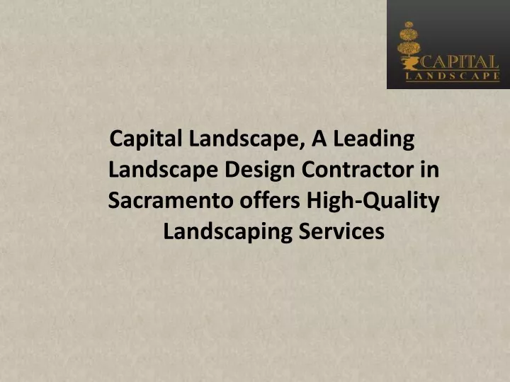capital landscape a leading landscape design