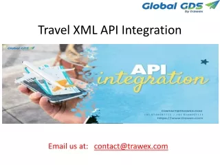 travel xml api integration