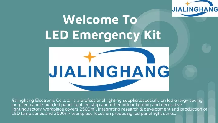 welcome to led emergency kit