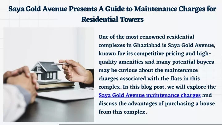 saya gold avenue presents a guide to maintenance
