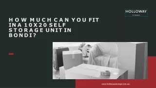 how much can you fit in a 10x20 self storage unit