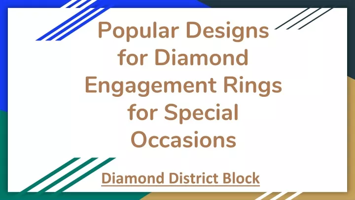 popular designs for diamond engagement rings for special occasions