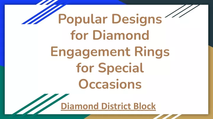 popular designs for diamond engagement rings