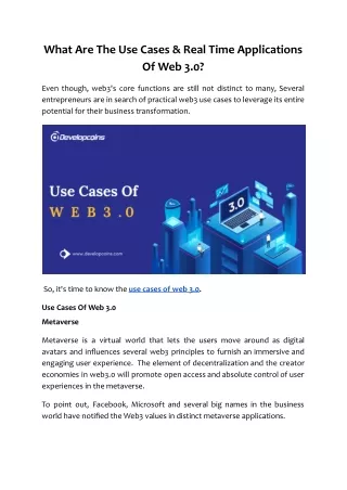 what are the use cases real time applications