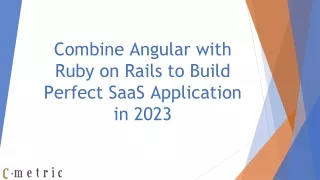 combine angular with ruby on rails to build