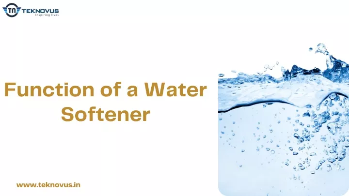 function of a water softener